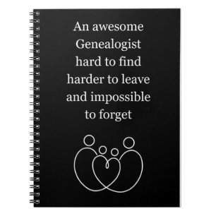 Caderno Espiral Um duro Genealogista Incrível para encontrar