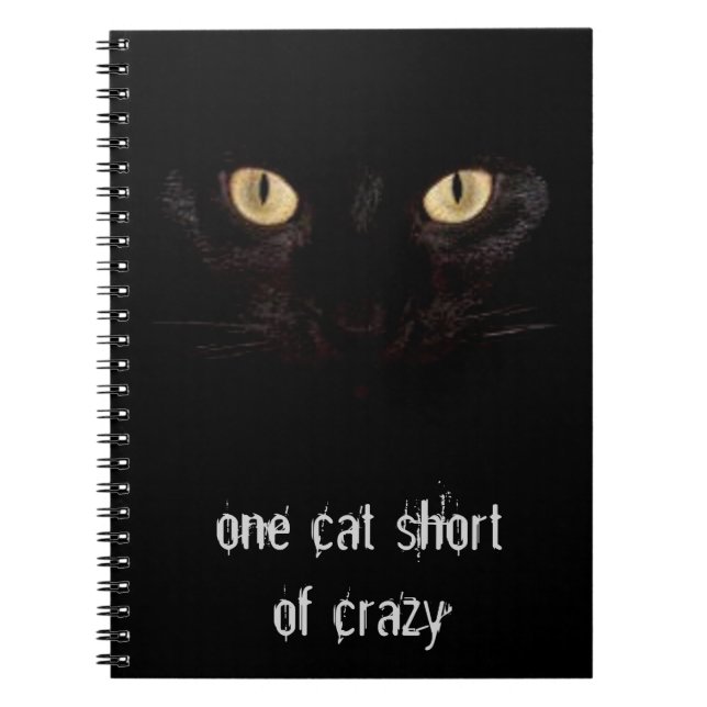 Caderno Espiral um gato curto (Frente)