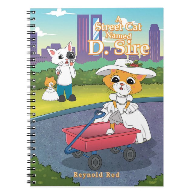 Caderno Espiral Um Gato De Rua Chamado Notebook D. Sire Spiral (Frente)