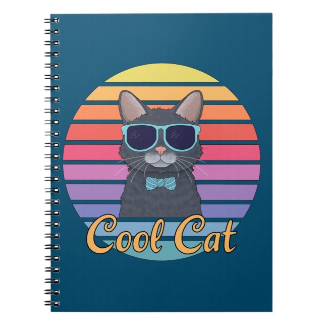 Caderno Espiral Um Gato Legal (Frente)