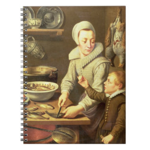 Caderno Espiral Um interior da cozinha