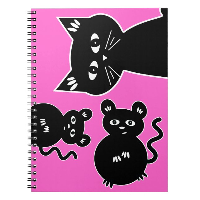 Caderno Espiral Um jogo do gato e do rato (Frente)