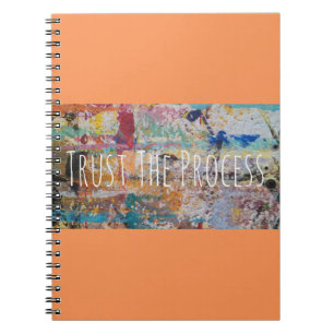 Caderno Espiral Um lembrete para confiar o processo e um Diário