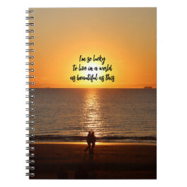Caderno Espiral "Um Mundo Tão Bonito Quanto Este"