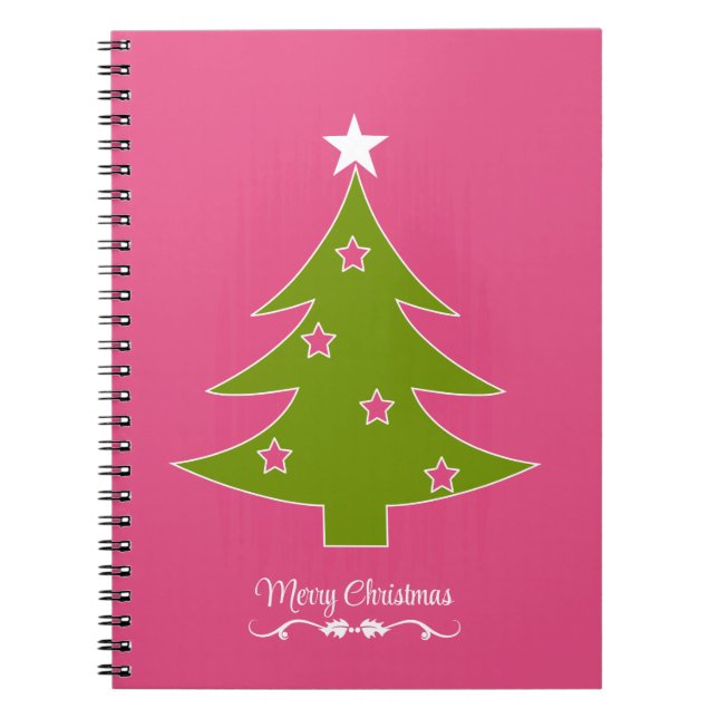 Caderno Espiral Um Natal Rosa (Frente)