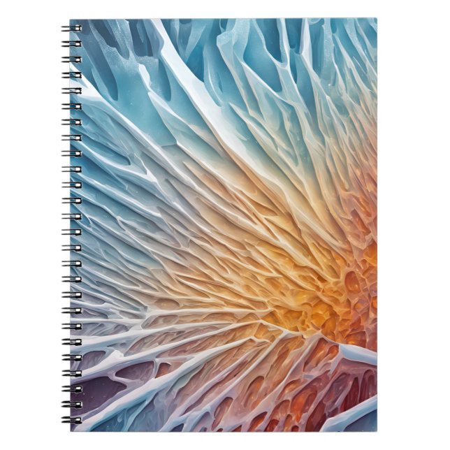 Caderno Espiral Um notebook com Design de Fosco - Natal do gelo (Frente)