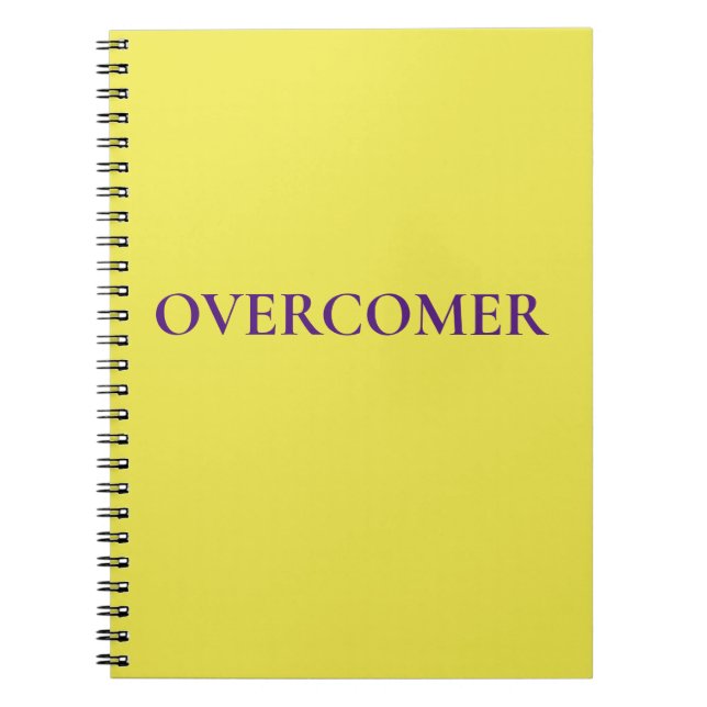 Caderno Espiral Um notebook encorajador (Frente)