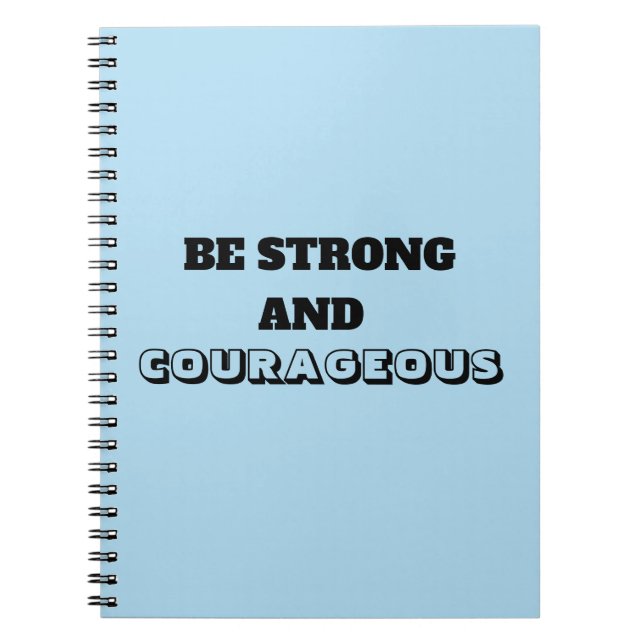 Caderno Espiral Um notebook encorajador (Frente)