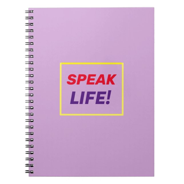 Caderno Espiral Um notebook encorajador (Frente)