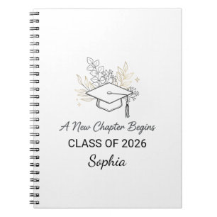 Caderno Espiral Um Novo Capítulo Começa Turma de 2026 Personalizad