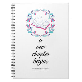 Caderno Espiral Um novo capítulo inicia o notebook espiral
