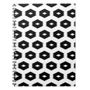Caderno Espiral Um padrão perfeito. Rhombuses, ornamento de figura