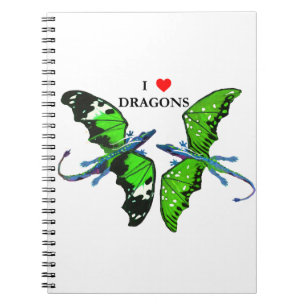 Caderno Espiral Um par de dragões