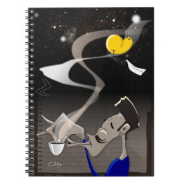 Caderno Espiral Um pássaro - Hora do café