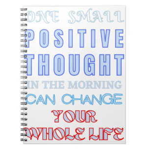 CADERNO ESPIRAL UM PEQUENO PENSAMENTO POSITIVO NA MANHÃ