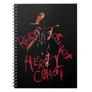 Caderno Espiral Um pesadelo na Elm Street Pronto ou Não