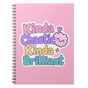 Caderno Espiral Um pouco caótico, um pouco brilhante, Neurodiversi