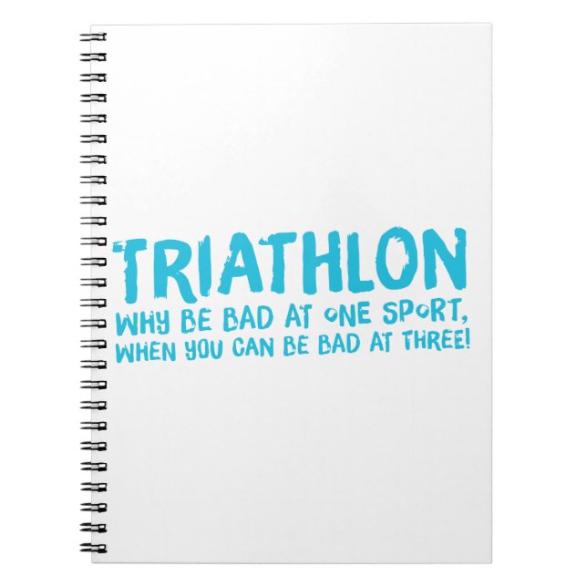 Caderno Espiral Um presente Triathlon excelente para seu amigo ou  (Frente)