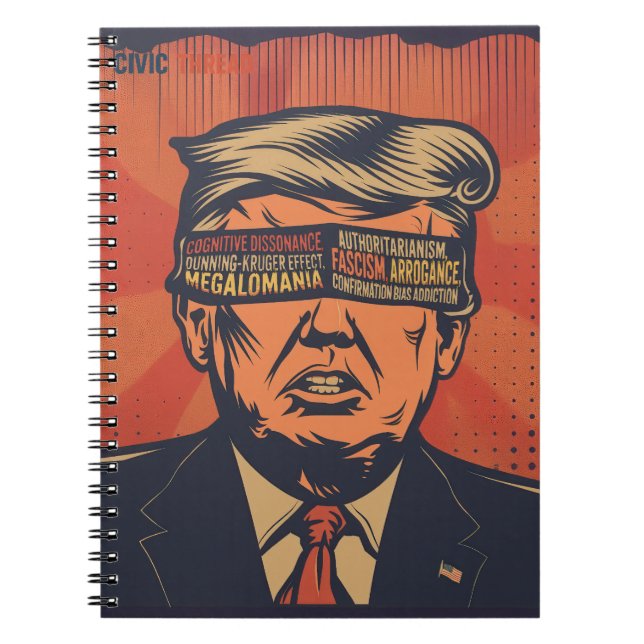 Caderno Espiral Um presidente vencido por questões mentais (Frente)