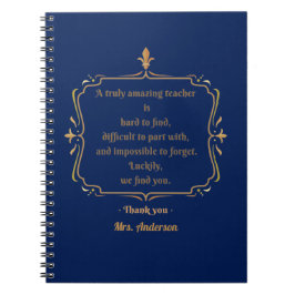 Caderno Espiral Um professor verdadeiramente incrível é duro de en