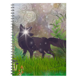 Caderno Espiral Um Smattering de Estrelas: Celestial Fox notebook