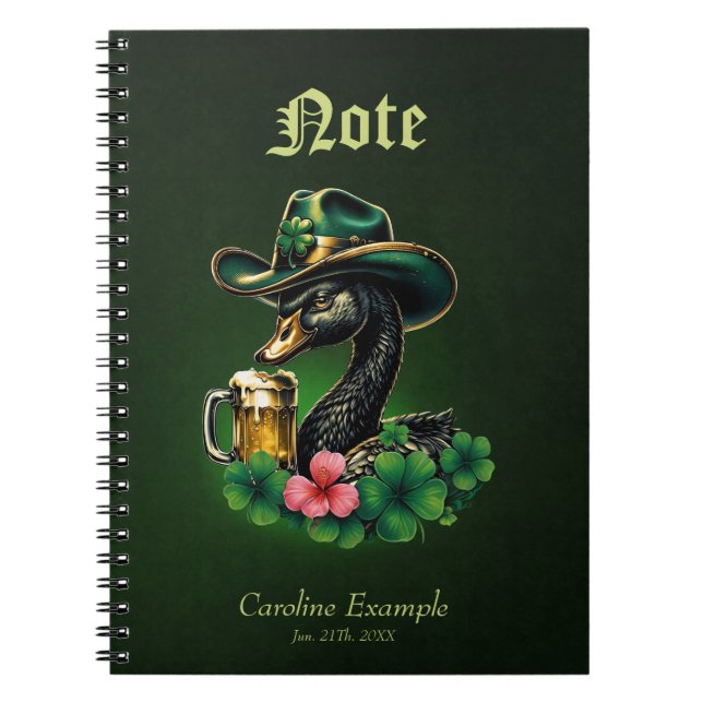 Caderno Espiral Um toque da Irlanda: (Frente)