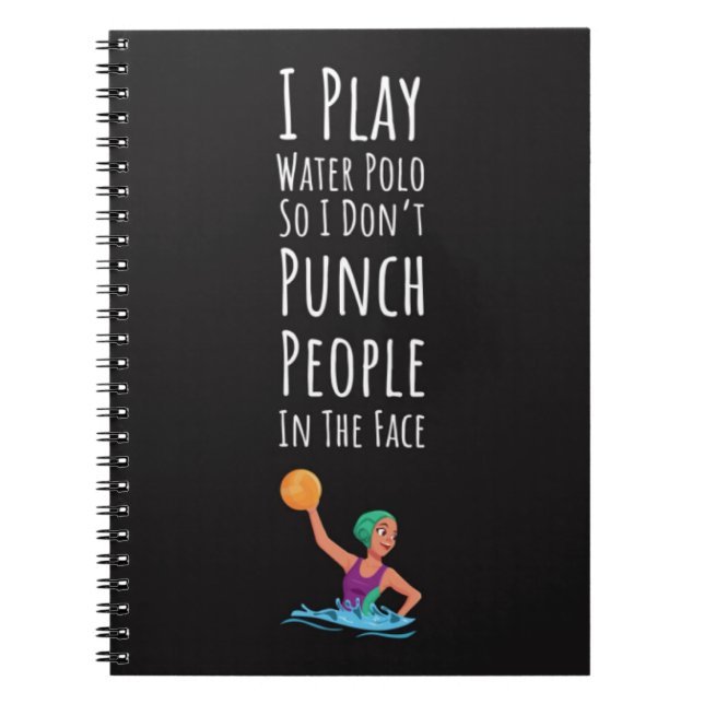 Caderno Espiral Um Único Polo De Água Presente Para As Mulheres Mã (Frente)