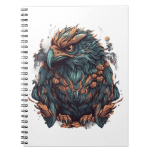 Caderno Espiral Uma águia mística