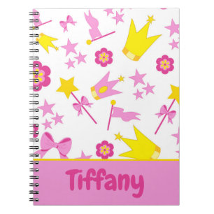 Caderno Espiral Uma bela design de princesa