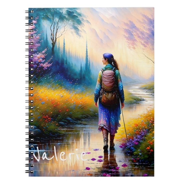 Caderno Espiral Uma caminhada na obra de arte das florestas (Frente)