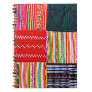 Caderno Espiral uma colcha de retalhos no estilo multi-color asiá
