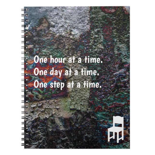 Caderno Espiral Uma etapa em um Diário do tempo (Frente)