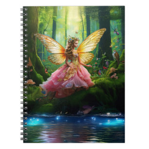 Caderno Espiral Uma floresta de fadas mágicas
