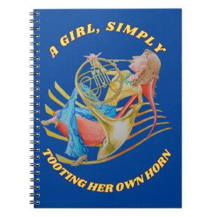 CADERNO ESPIRAL UMA GAROTA APENAS TOCOU O SEU NOTEBOOK DE CAVALO