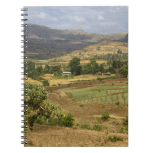 Caderno Espiral Uma grande vista panorâmica de uma grande montanha