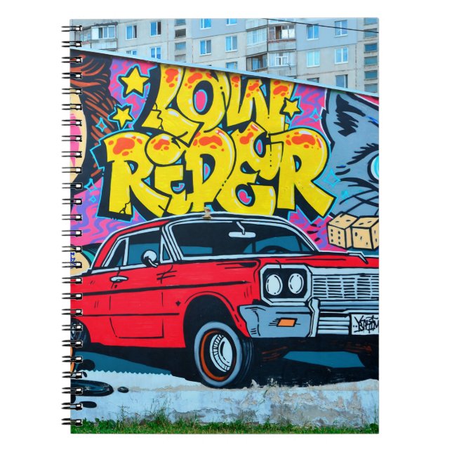 Caderno Espiral Uma imagem detalhada do desenho do grafite. Concei (Frente)