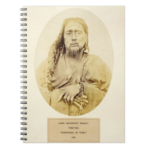 Caderno Espiral Uma Lama tibetana em Pemianchi, Tibet, século XIX