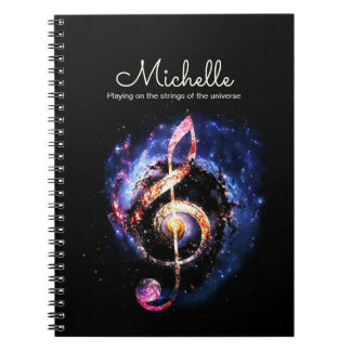 Caderno Espiral Uma Limpa de Tremor num Espiral Galático. Espaço e