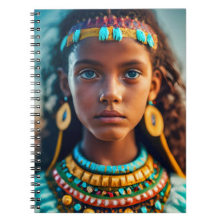 Caderno Espiral Uma linda garota das tribos Inca