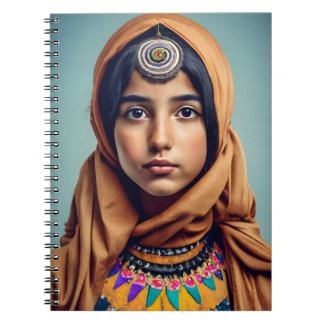 Caderno Espiral Uma menina iemenita do Iêmen