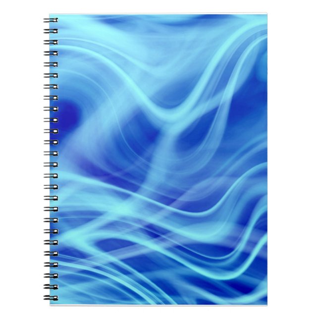 Caderno Espiral Uma Névoa Azul Mística (Frente)