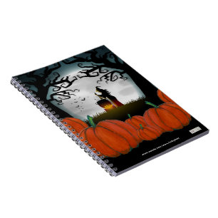 Caderno Espiral Uma Noite de Bruxa no Patch da Abóbora