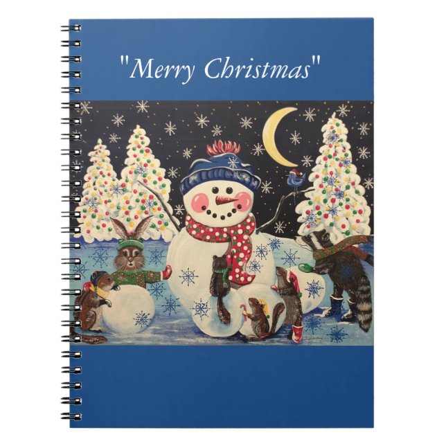 Caderno Espiral "Uma Noite Mágica na Neve" (Frente)