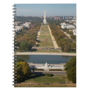 Caderno Espiral Uma opinião da paisagem do Washington DC