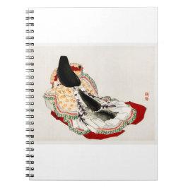 Caderno Espiral Uma senhora em um quimono por Kono Bairei