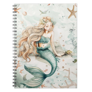 Caderno Espiral Uma Sereia Fofa