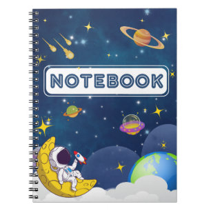 Caderno Espiral Uma viagem à lua