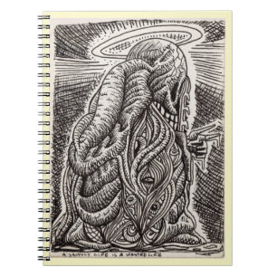 Caderno Espiral Uma vida santa é uma vida desperdiçada
