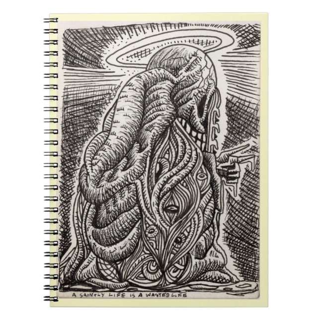 Caderno Espiral Uma vida santa é uma vida perdida (Frente)