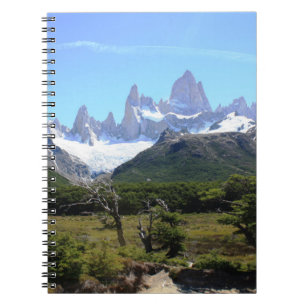 Caderno Espiral Uma vista da montagem Fitz Roy